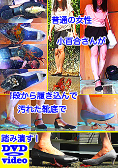 普通の女性・小百合さんがザリガニ・ゴキブリ・魚を踏む