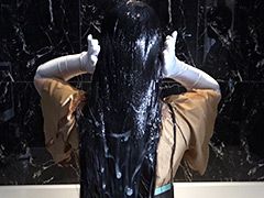 黒髪スーパーロングヘアプリンセス 白濁ローション悪戯