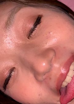 ベロチューしてお口に鼻突っ込んでみたw 香苗レノン